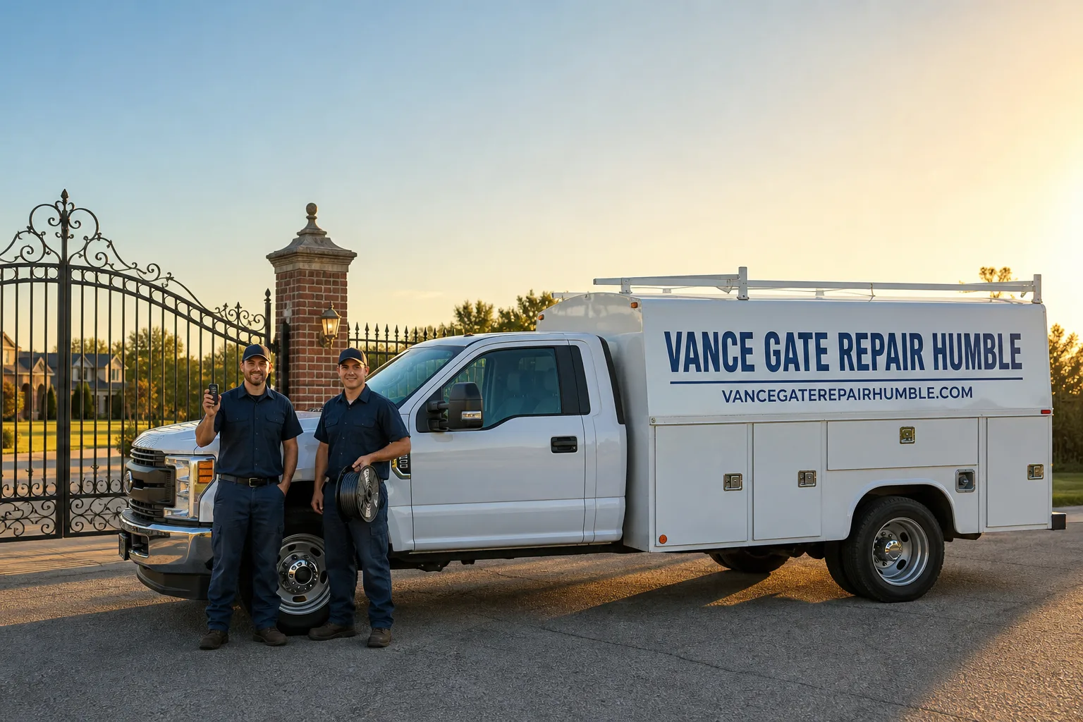 Vance Gate Repair Humble gate repair service vehicle and crew in Humble, TX